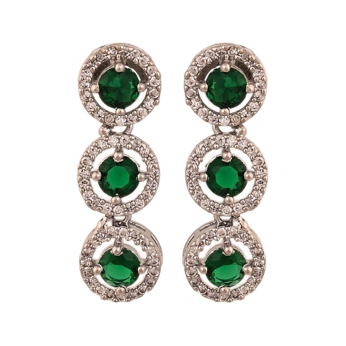 A Touch of Sparkle: Handcrafted CZ Necklace Set for Every Occasion T4 Jewels