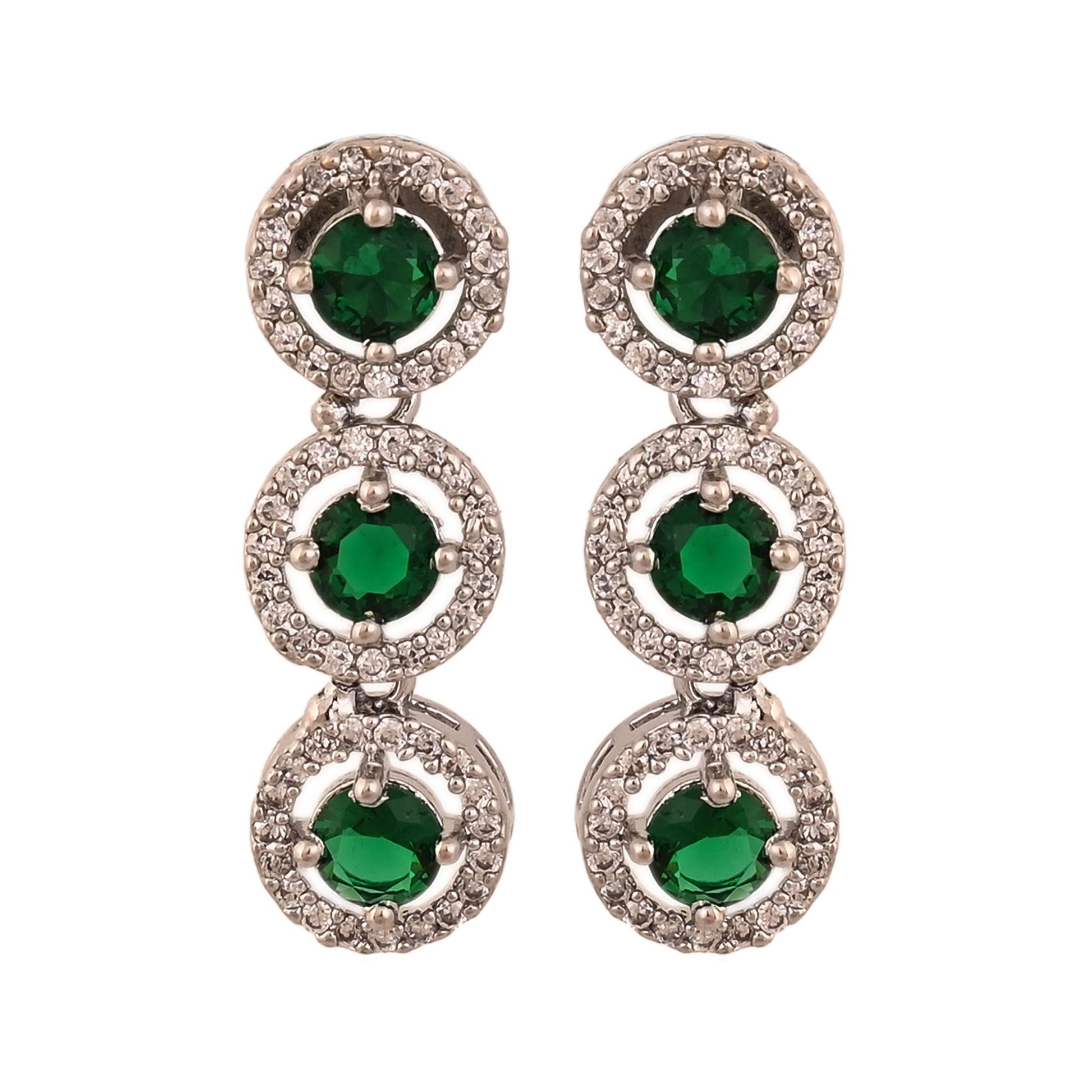 A Touch of Sparkle: Handcrafted CZ Necklace Set for Every Occasion T4 Jewels