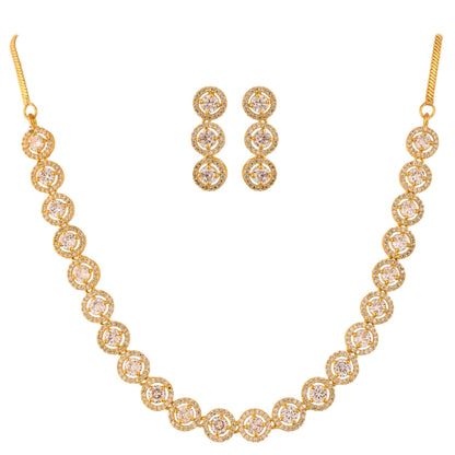 Flaunt Your Style with this Handcrafted CZ Necklace Set T4 Jewels