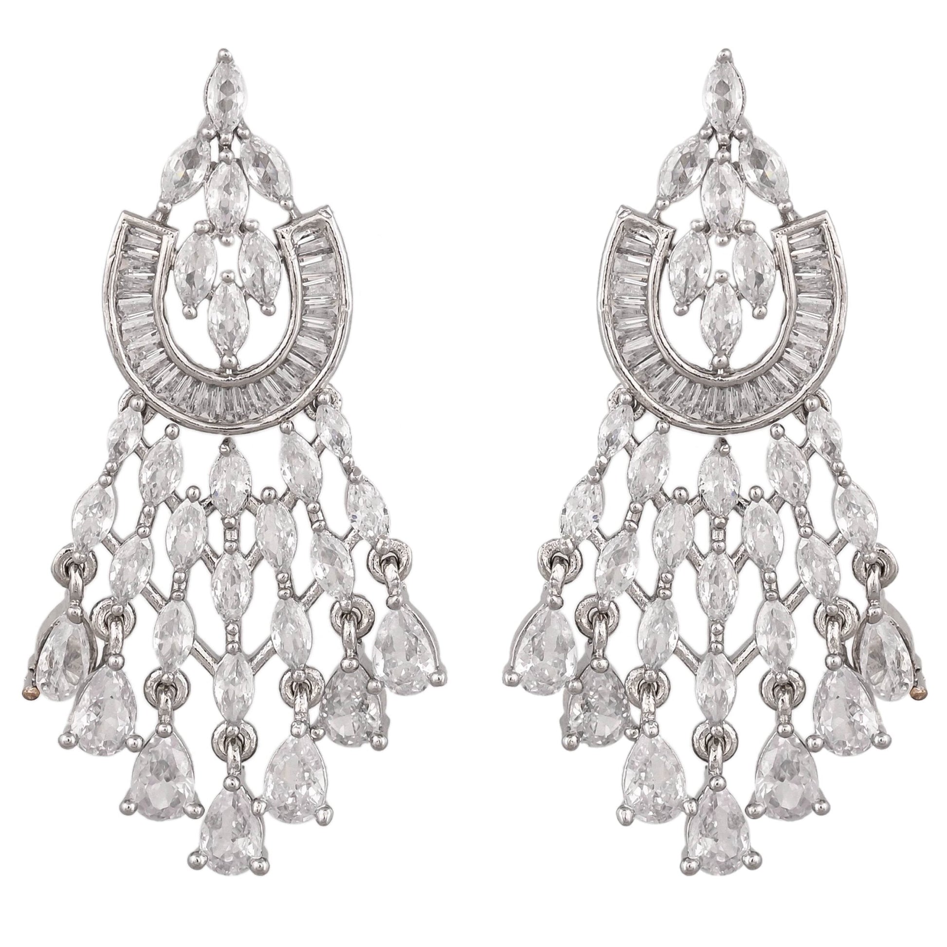 Dazzle in Style: CZ Necklace Set with Handcrafted Perfection T4 Jewels