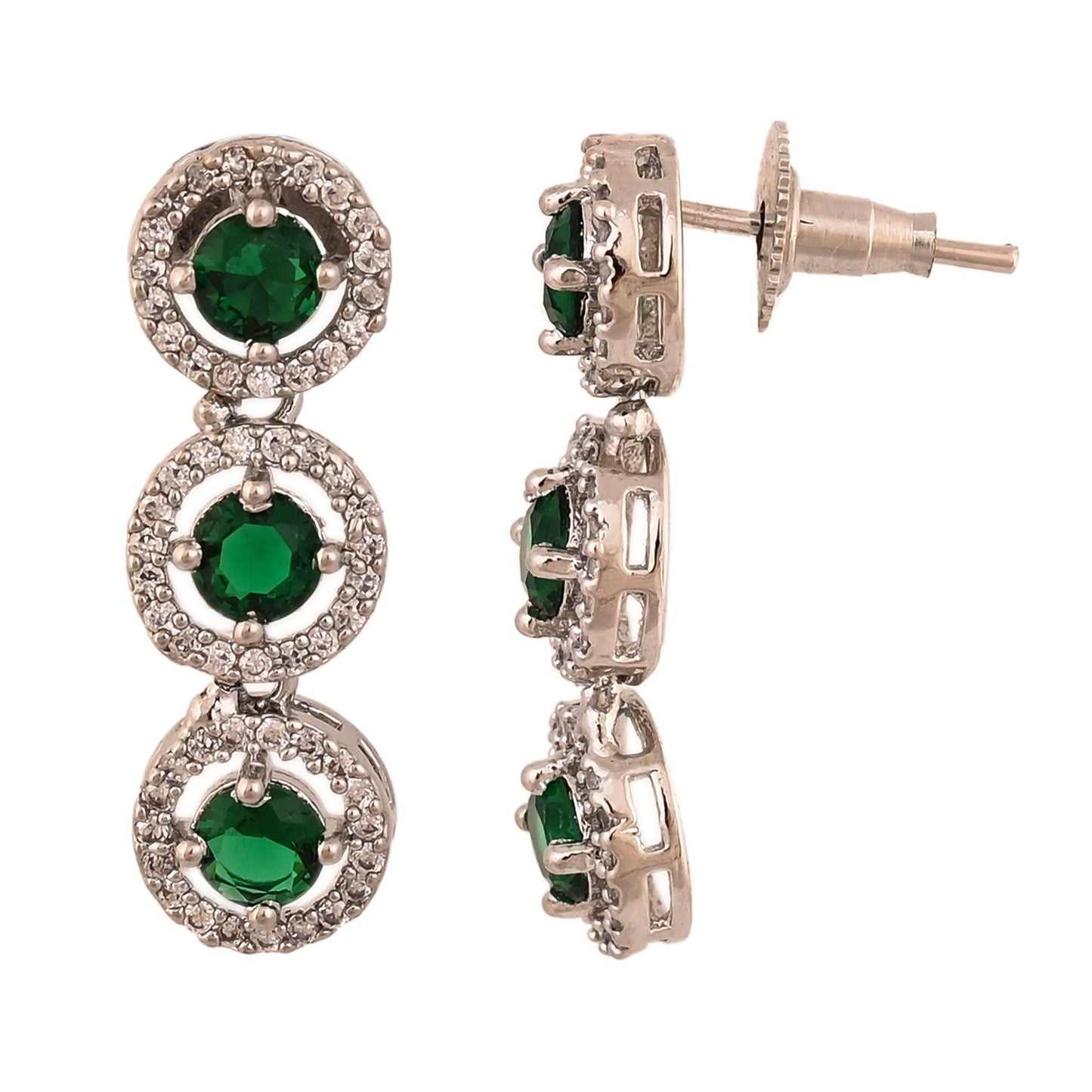 A Touch of Sparkle: Handcrafted CZ Necklace Set for Every Occasion T4 Jewels