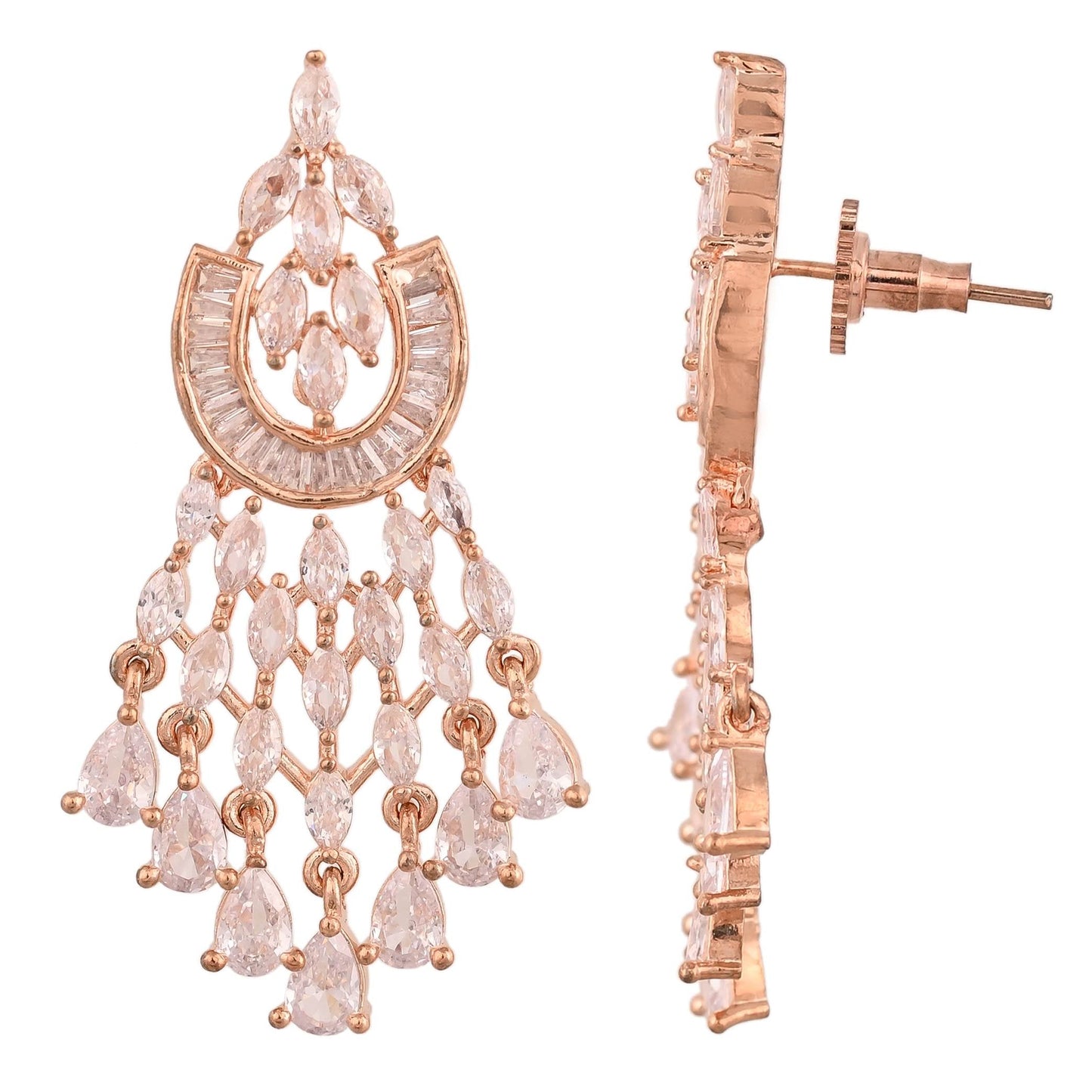 Unleash your Inner Diva with this Handcrafted CZ Necklace Set T4 Jewels
