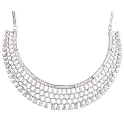 Dazzle in Style: CZ Necklace Set with Handcrafted Perfection T4 Jewels