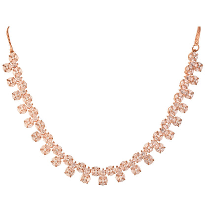Make a Statement with this Handcrafted CZ Necklace Set T4 Jewels