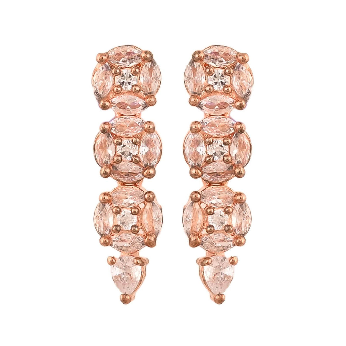 Make a Statement with this Handcrafted CZ Necklace Set T4 Jewels