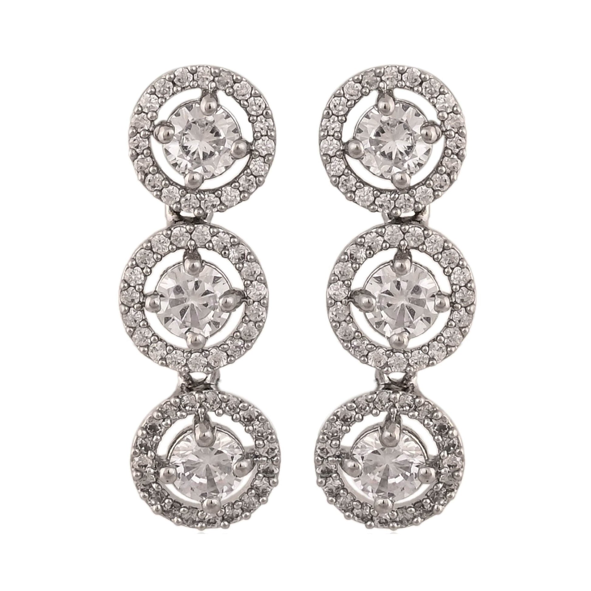 Uniquely Designed CZ Necklace Set, Handcrafted for You T4 Jewels
