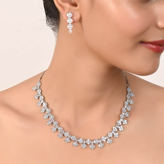 Handcrafted CZ Necklace Set: A Timeless Addition to Your Jewelry Collection T4 Jewels