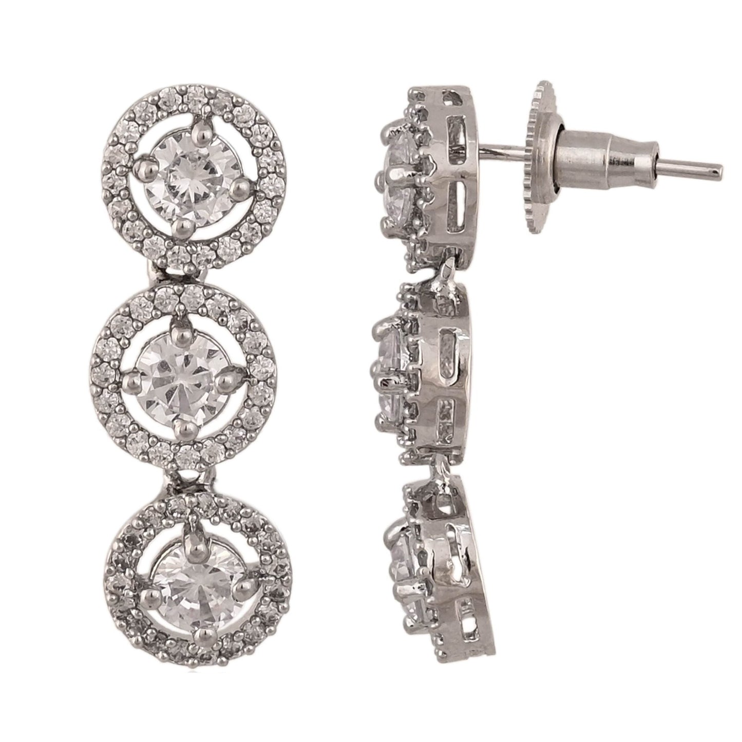 Uniquely Designed CZ Necklace Set, Handcrafted for You T4 Jewels