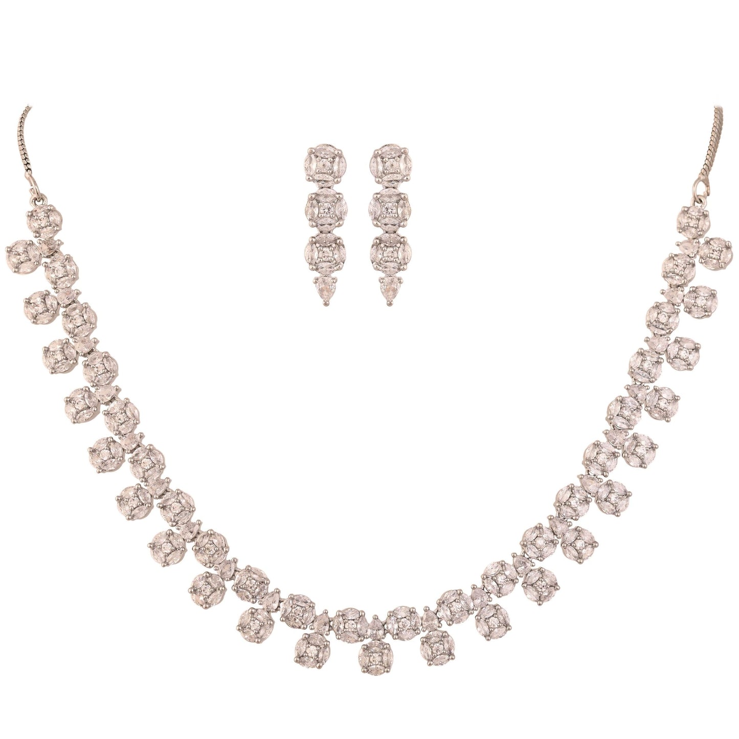Handcrafted CZ Necklace Set: A Timeless Addition to Your Jewelry Collection T4 Jewels