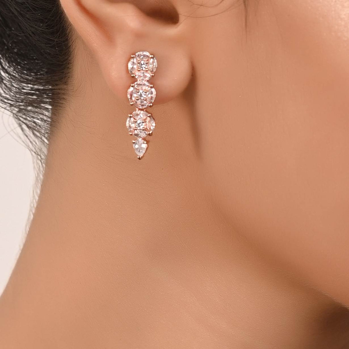 Make a Statement with this Handcrafted CZ Necklace Set T4 Jewels