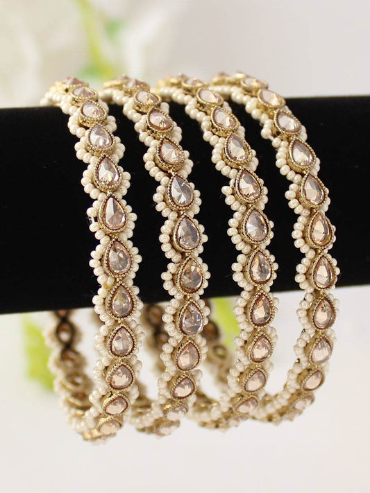 Sukriti Bangle Set Golden Bangles T4 Jewels