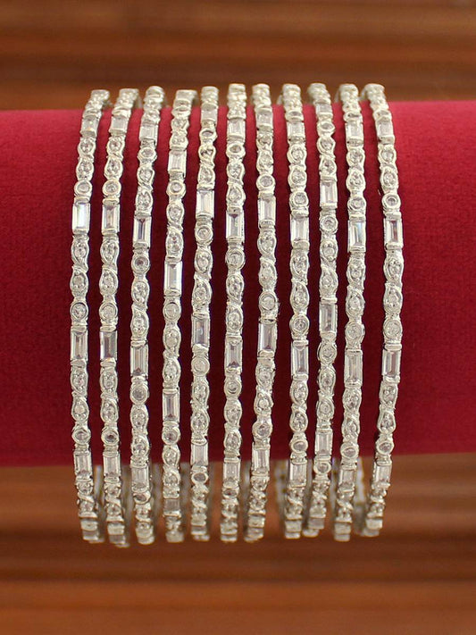 Tarasha Bangle Set Silver Bangles T4 Jewels