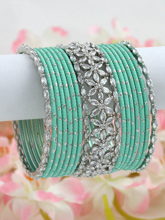 Shweta Bangle Set Mint Green 2.4 Bangles T4 Jewels