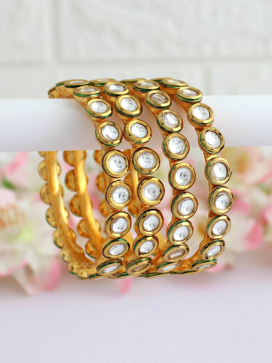 Saavi Bangle Set White Bangles T4 Jewels