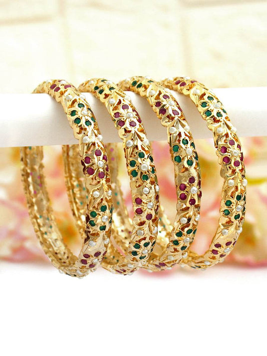 Husna Bangle Set Multicolor 2.4 Bangles T4 Jewels